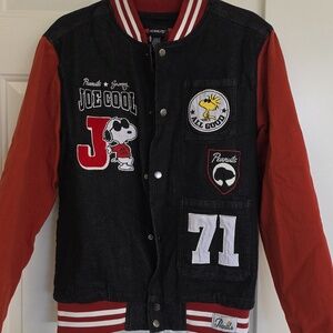 Peanuts Joe Cool Patches Varsity Jacket - Box Lunch Exclusive - Unisex